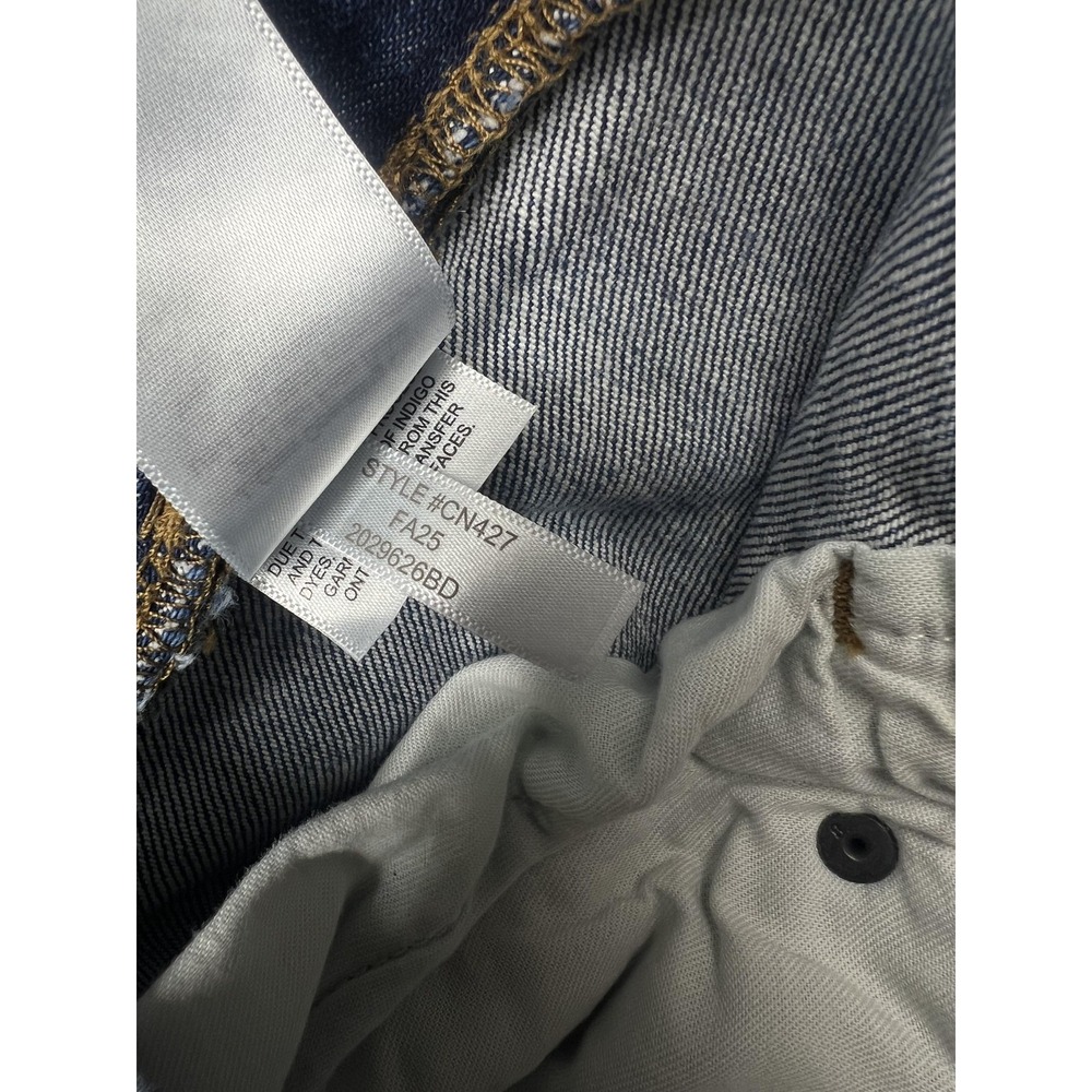J.Crew Flex Straight Jeans Mens 34x28* Blue Selvedge Denim Stretch Medium Wash - Picture 9 of 15